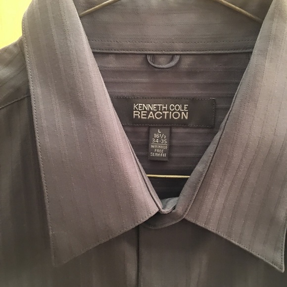 KENNETH COLE REACTION Long Sleeve Dress Shirt. L 16 1/2 34-35 - Picture 5 of 14